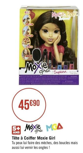 Géant Casino Tête à coiffer moxie girl offre