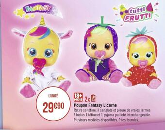 Géant Casino Poupon fantasy licorne offre