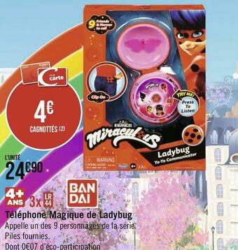 Téléphone magique de ladybug