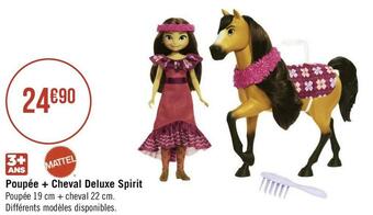 Mattel poupée + cheval deluxe spirit