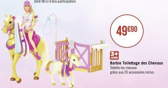 Barbie toilettage des chevaux