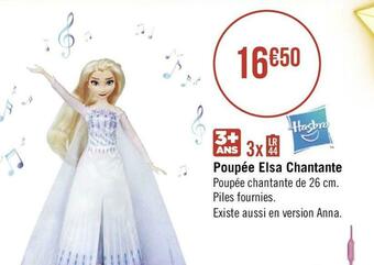Géant Casino Poupée elsa chantante offre