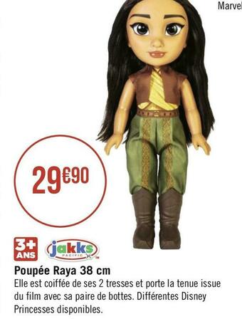 Géant Casino Jakks poupée raya 38 cm offre