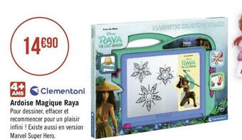 Géant Casino Clementoni ardoise magique raya offre