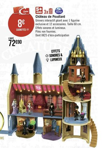 Géant Casino Spin master château de poudlard offre