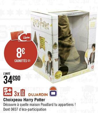 Géant Casino Harry potter choixpeau offre