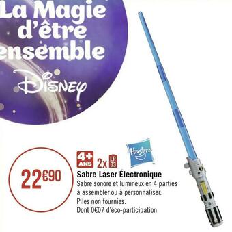 Géant Casino Hasbro sabre laser électronique offre