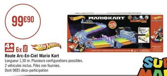 Géant Casino Hot wheels route arc-en-ciel mario kart offre