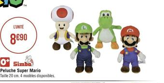 Géant Casino Peluche super mario offre