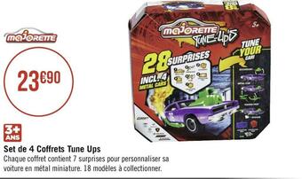 Géant Casino Majorette set de 4 coffrets tune ups offre