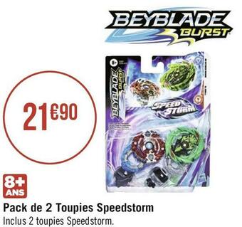 Beyblade pack de 2 toupies speedstorm