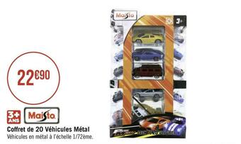 Maisto coffret de 20 véhicules métal