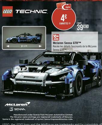 Géant Casino Lego mclaren senna gtr™ offre