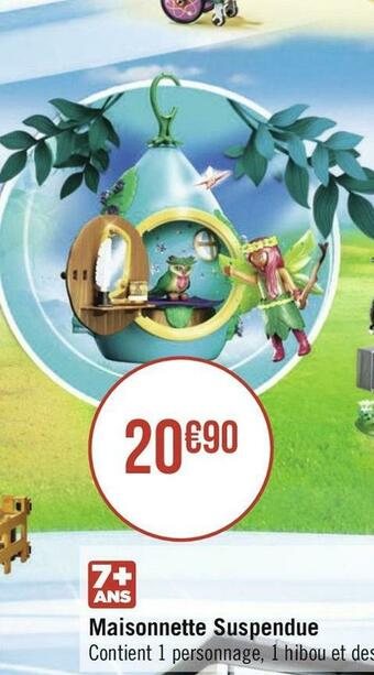 Géant Casino Playmobil maisonnette suspendue offre