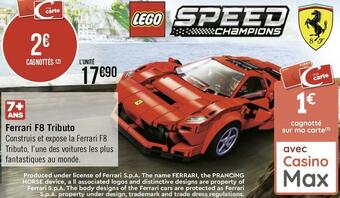 Géant Casino Lego ferrari f8 tributo offre