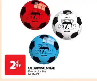 Auchan BALLON WORLD STAR offre