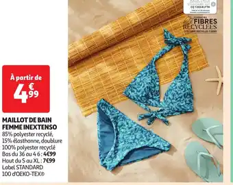 Auchan MAILLOT DE BAIN FEMME INEXTENSO offre