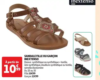 Auchan SANDALE FILLE OU GARÇON INEXTENSO offre