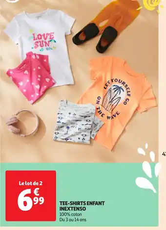 Auchan TEE-SHIRTS ENFANT INEXTENSO offre