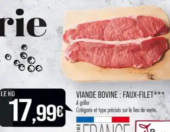 Match VIANDE BOVINE : FAUX-FILET offre