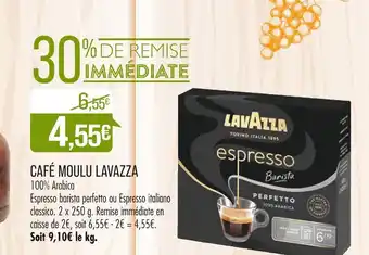 Match LAVAZZA CAFÉ MOULU offre