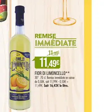 Match FIOR DI LIMONCELLO offre