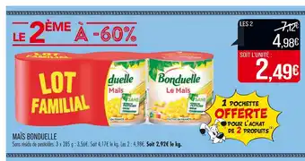 Match BONDUELLE MAÏS offre