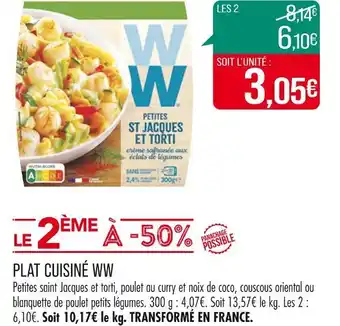 Match WW PLAT CUISINÉ offre
