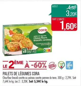 Match CORA PALETS DE LÉGUMES offre