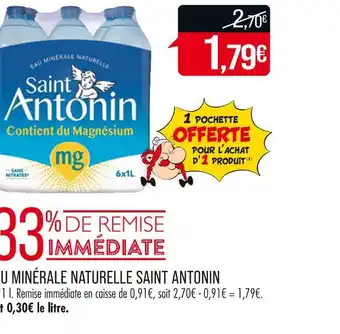 Match SAINT ANTONIN EAU MINÉRALE NATURELLE offre