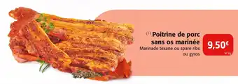 Colruyt Poitrine de porc sans os marinée offre