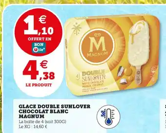 Utile GLACE DOUBLE SUNLOVER CHOCOLAT BLANC offre