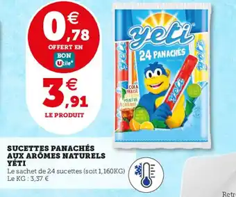 SUCETTES PANACHÉS AUX ARÔMES NATURELS