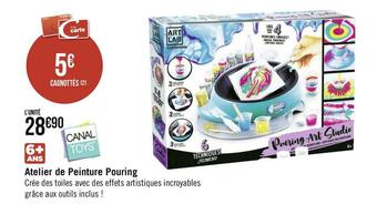 Géant Casino Atelier de peinture pouring offre