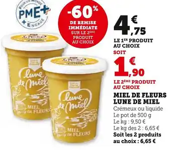 Hyper U LUNE DE MIEL MIEL DE FLEURS offre