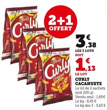 Hyper U VICO CURLY CACAHUETE offre