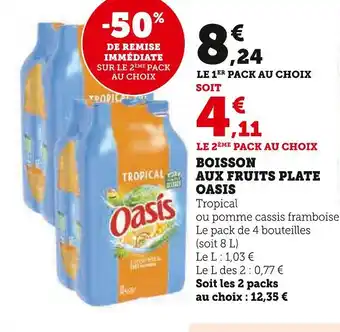 Hyper U OASIS BOISSON AUX FRUITS PLATE offre