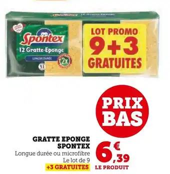 Hyper U SPONTEX GRATTE EPONGE offre