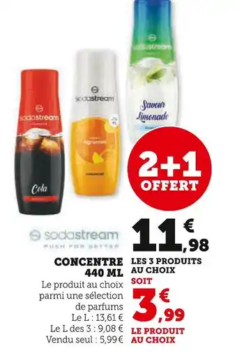 Hyper U SODASTREAM CONCENTRE 440 ML offre