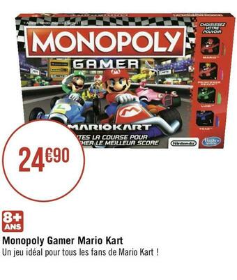 Géant Casino Hasbro gaming monopoly gamer mario kart offre