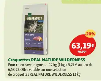 Maxi Zoo REAL NATURE Croquettes WILDERNESS offre