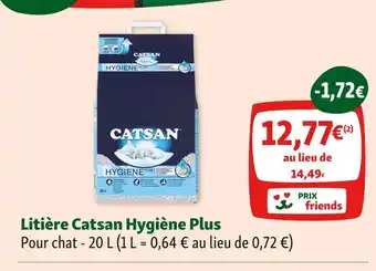 Maxi Zoo Catsan Litière Hygiène Plus offre