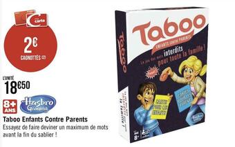 Taboo enfants contre parents