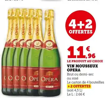 Super U OPERA VIN MOUSSEUX offre