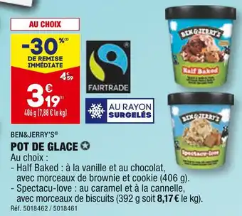 ALDI BEN&JERRY’S POT DE GLACE offre