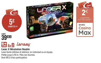 Laser x révolution double