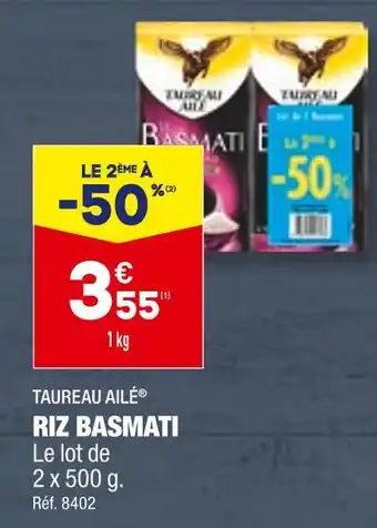 ALDI TAUREAU AILÉ RIZ BASMATI offre