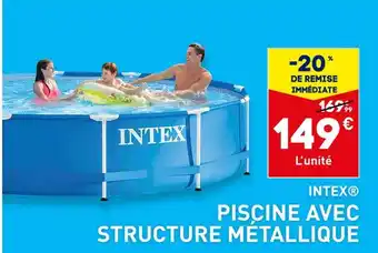 INTEX PISCINE AVEC STRUCTURE MĂTALLIQUE
