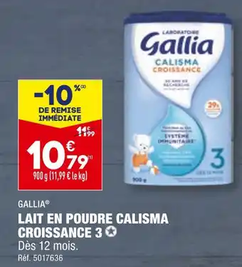 GALLIA LAIT EN POUDRE CALISMA CROISSANCE 3
