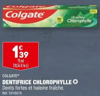 ALDI COLGATE DENTIFRICE CHLOROPHYLLE offre